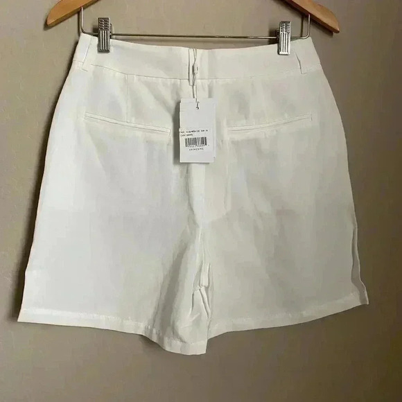 ANINE‎ BING Mila High Waisted Shorts White - Picture 4 of 12